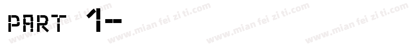 part 1字体转换